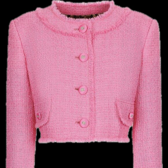 Dolce and Gabbana Hot Pink Wool Jacket size 40